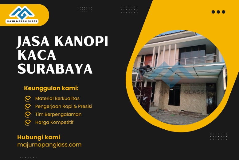Jasa Kanopi Kaca Surabaya
